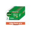 Dettol Original Bathing Soap Bar with 12 HR protective shield (6 x 150 g)